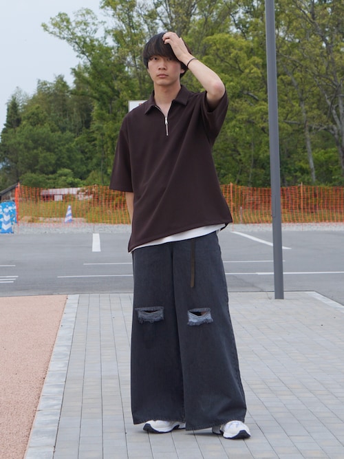セール】Dry Smooth Half Zip Shirt - ドライスムースハーフ