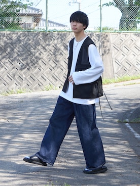 uchiさん（メンズ・177cm）の春コーディネート