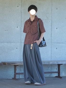 「PUMA（プーマ）のアイテム」を使った、uchiさん（メンズ・177cm）の夏コーディネート