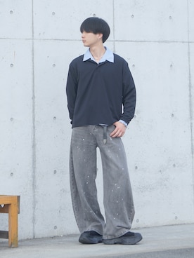 「CONVERSE ALL STAR（コンバースオールスター）のアイテム」を使った、uchiさん（メンズ・177cm）の夏コーディネート