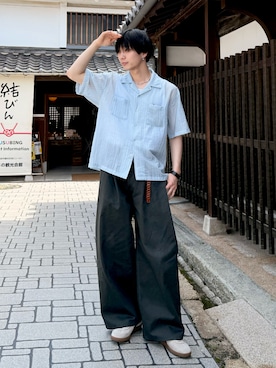 「PUMA（プーマ）のアイテム」を使った、uchiさん（メンズ・177cm）の夏コーディネート