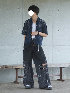「アイテム（タンクトップ）」を使った、uchiさん（メンズ・177cm・20代）の夏コーディネート