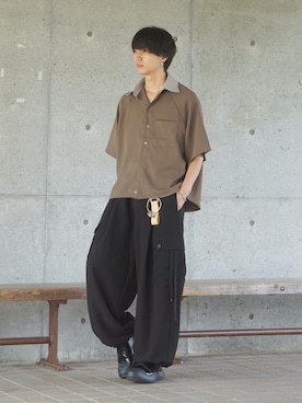 「アイテム（キーケース/キーアクセサリー）」を使った、uchiさん（メンズ・177cm）の秋コーディネート