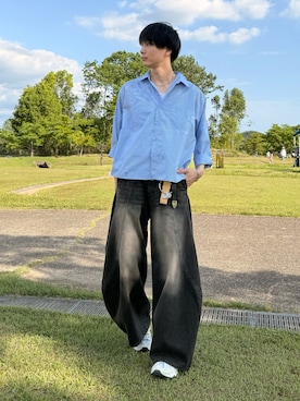 「SBG（エスビー）のアイテム」を使った、uchiさん（メンズ・177cm）の夏コーディネート