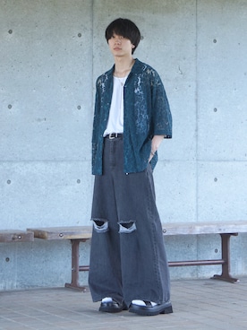「DOOPZ（ドープス）のアイテム」を使った、uchiさん（骨格ナチュラル・メンズ・177cm）の夏コーディネート