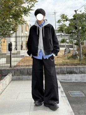 「アイテム（パーカー）」を使った、uchiさん（メンズ・177cm・20代）の冬コーディネート