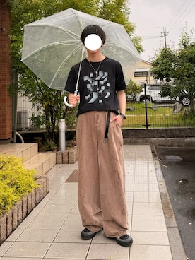 「WISH FOR EVER（ウィッシュフォーエバー）のアイテム」を使った、uchiさん（メンズ・177cm）の夏コーディネート