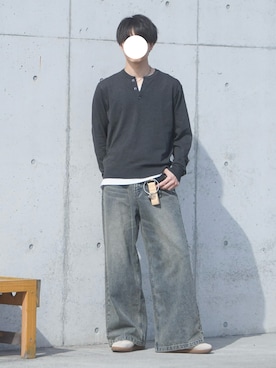 uchiさん（メンズ・177cm）の春コーディネート