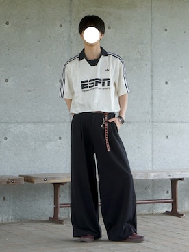 「LUENNA（ルエナ）のアイテム」を使った、uchiさん（メンズ・177cm）の夏コーディネート