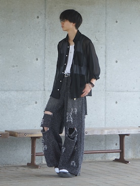 「アイテム（タンクトップ）」を使った、uchiさん（メンズ・177cm・20代）の夏コーディネート