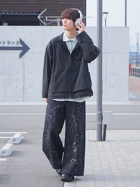 「DOOPZ（ドープス）のアイテム（マウンテンパーカー）」を使った、uchiさん（メンズ・177cm）の冬コーディネート