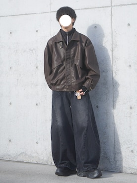 「CLEL（クレイル）のアイテム」を使った、uchiさん（メンズ・177cm）の冬コーディネート