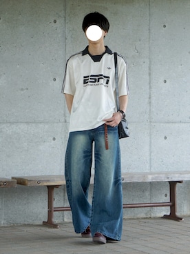 「JOHNNY WOLF（ジョニーウルフ）のアイテム」を使った、uchiさん（メンズ・177cm）の夏コーディネート