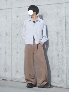 「Regen Glanz（レーゲングランツ）のアイテム」を使った、uchiさん（メンズ・177cm）の春コーディネート