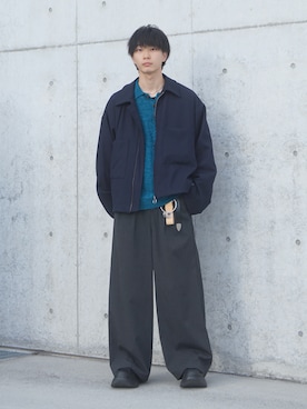 「アイテム（キーケース/キーアクセサリー）」を使った、uchiさん（メンズ・177cm・20代）の冬コーディネート