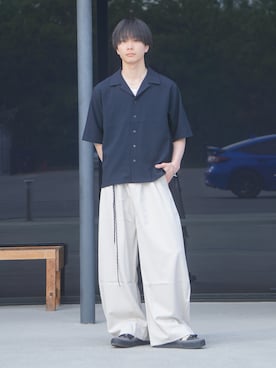 「soerte（ソエルテ）のアイテム」を使った、uchiさん（メンズ・177cm）の春コーディネート