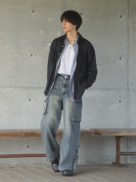 uchiさん（骨格ナチュラル・メンズ・177cm・20代）の秋コーディネート