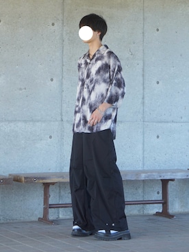 「アイテム（スラックス）」を使った、uchiさん（メンズ・177cm・20代）の夏コーディネート