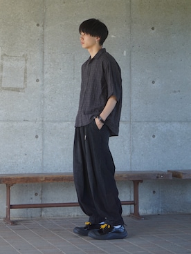 「アイテム（スニーカー）」を使った、uchiさん（メンズ・177cm・20代）の夏コーディネート
