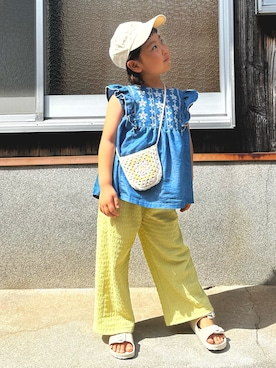 「BREEZE（ブリーズ）のアイテム」を使った、kohaさん（キッズ・110cm）の夏コーディネート