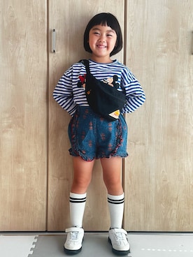 「ZARA KIDSのアイテム」を使った、kohaさん（キッズ・110cm）の秋コーディネート
