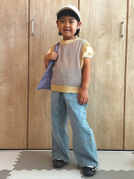 「pairmanon（ペアマノン）のアイテム」を使った、kohaさん（キッズ・110cm）の秋コーディネート