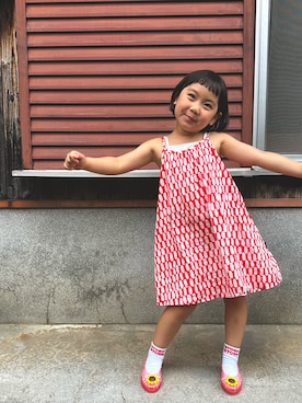 「SHEEN（シーン）のアイテム」を使った、kohaさん（キッズ・110cm）の夏コーディネート