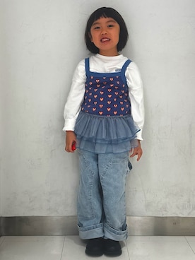 「pairmanon（ペアマノン）のアイテム」を使った、kohaさん（キッズ・110cm）の秋コーディネート