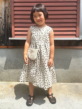 「devirock（デビロック）のアイテム（シューズ）」を使った、kohaさん（キッズ・110cm）の夏コーディネート
