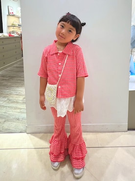 「Handmade（ハンドメイド）のアイテム」を使った、kohaさん（キッズ・100cm）の夏コーディネート