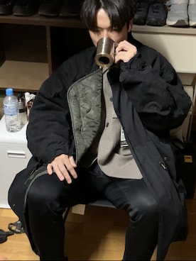 「Danner（ダナー）のアイテム（その他シューズ）」を使った、ゲゲ丸さん（メンズ・174cm）の冬コーディネート