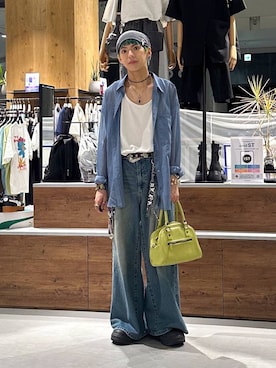 「PAGEBOY（ページボーイ）のアイテム（パンツ）」を使った、かなうさん（メンズ・172cm）の夏コーディネート