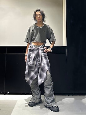 「PAGEBOY（ページボーイ）のアイテム（トップス）」を使った、かなうさん（メンズ・172cm）の夏コーディネート