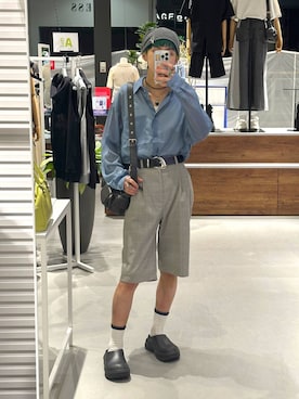 「PAGEBOY（ページボーイ）のアイテム（パンツ）」を使った、かなうさん（メンズ・172cm）の夏コーディネート