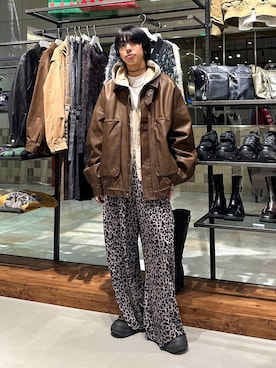 「PBLIM（ページボーイリム）のアイテム」を使った、かなうさん（メンズ・172cm）の冬コーディネート