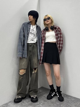 「PAGEBOY（ページボーイ）のアイテム（パンツ）」を使った、かなうさん（メンズ・172cm）の夏コーディネート