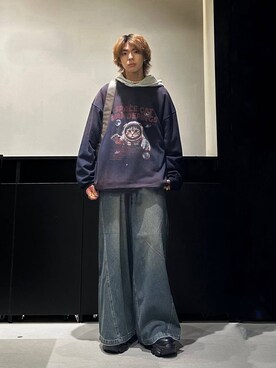 「PAGEBOY（ページボーイ）のアイテム（バッグ）」を使った、かなうさん（メンズ・172cm）の秋コーディネート