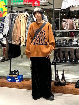 「アイテム（ボストンバッグ）」を使った、かなうさん（メンズ・172cm）の冬コーディネート