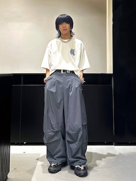 「Anui（アニュイ）のアイテム（パンツ）」を使った、かなうさん（メンズ・172cm）の夏コーディネート