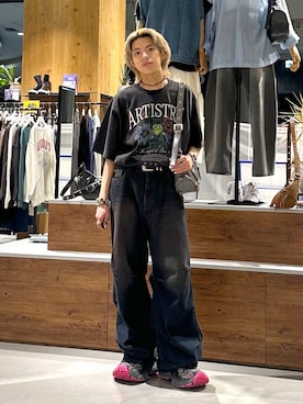 「PAGEBOY（ページボーイ）のアイテム」を使った、かなうさん（メンズ・172cm）の春コーディネート