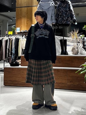 「PAGEBOY（ページボーイ）のアイテム（ブーツ）」を使った、かなうさん（メンズ・172cm）の秋コーディネート
