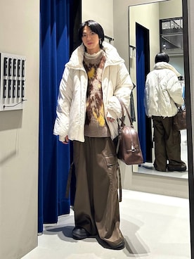 「アイテム（ボストンバッグ）」を使った、かなうさん（メンズ・172cm）の冬コーディネート