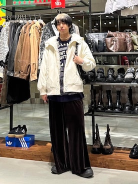 「PBLIM（ページボーイリム）のアイテム」を使った、かなうさん（メンズ・172cm）の冬コーディネート