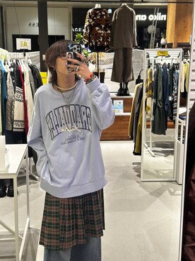 「PAGEBOY（ページボーイ）のアイテム（スウェット）」を使った、かなうさん（メンズ・172cm）の秋コーディネート