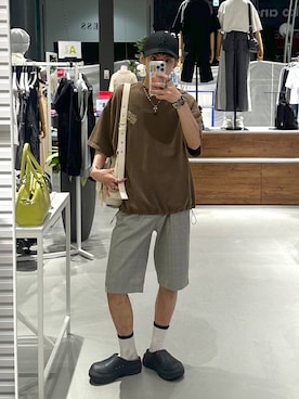 「PAGEBOY（ページボーイ）のアイテム（パンツ）」を使った、かなうさん（メンズ・172cm）の夏コーディネート