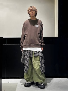 「Anui（アニュイ）のアイテム（パンツ）」を使った、かなうさん（メンズ・172cm）の秋コーディネート
