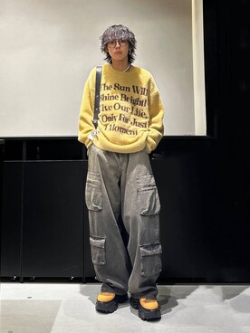 「PAGEBOY（ページボーイ）のアイテム（ブーツ）」を使った、かなうさん（メンズ・172cm）の秋コーディネート