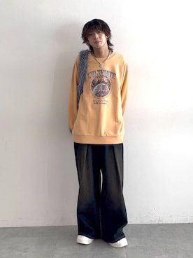 「PAGEBOY（ページボーイ）のアイテム（パンツ）」を使った、かなうさん（メンズ・172cm）の秋コーディネート