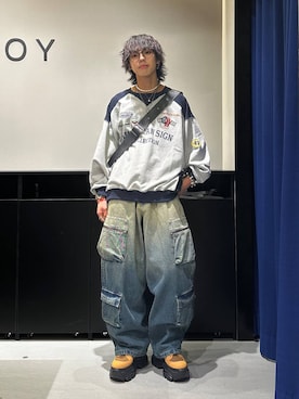 「PAGEBOY（ページボーイ）のアイテム（ブーツ）」を使った、かなうさん（メンズ・172cm）の秋コーディネート