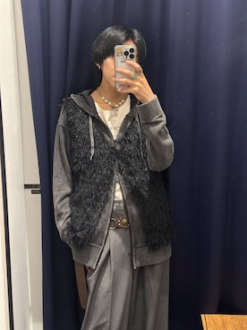 「アイテム（パーカー）」を使った、かなうさん（メンズ・172cm）の夏コーディネート